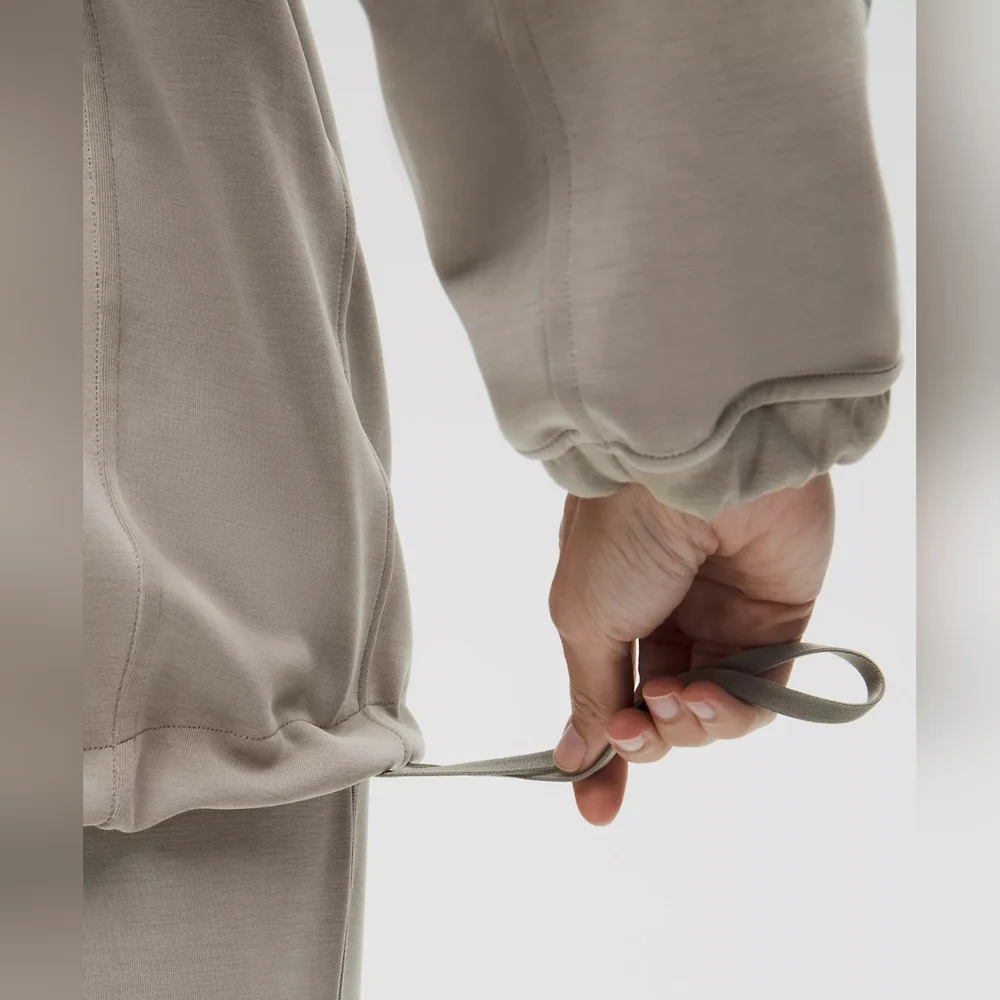 Lululemon Softstreme Half-Zip Long Warm Ash Grey Size Large - Picture 7 of 8